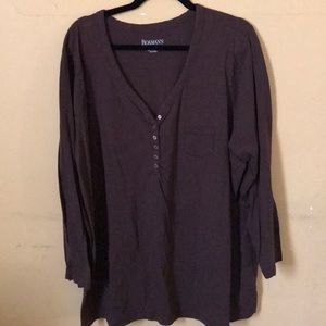 Brown Henley top